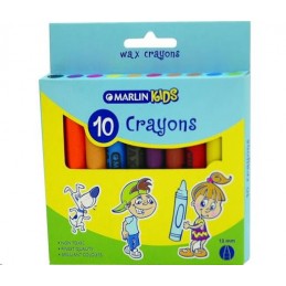 Marlin Crayons Wax B10 Pack...