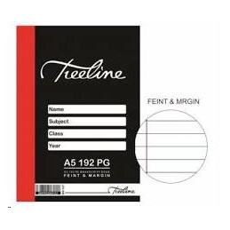TREELINE Book Manuscript A5 192 Page Feint & Margin