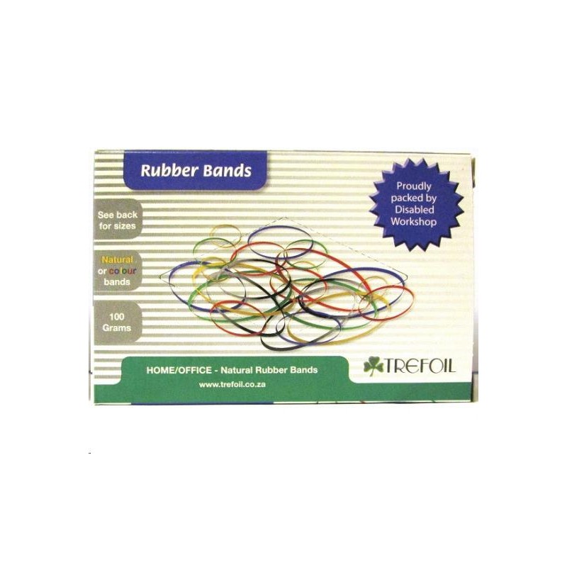Trefoil Rubber Bands No 64 100g