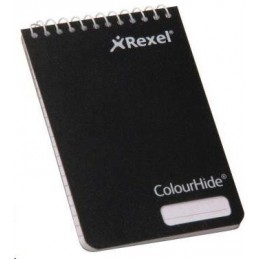 Rexel Notebook Black Pocket