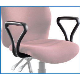 Task Chair 4x4 Highback Black With Nylon Base and Y300 Flexi Arms