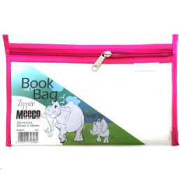 Meeco Book Bag Zip A5 Pink