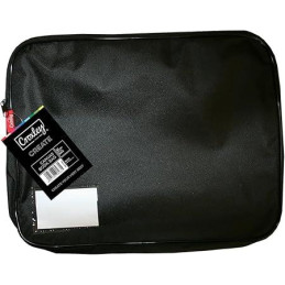 Bag Book Canvas Gusseted Black