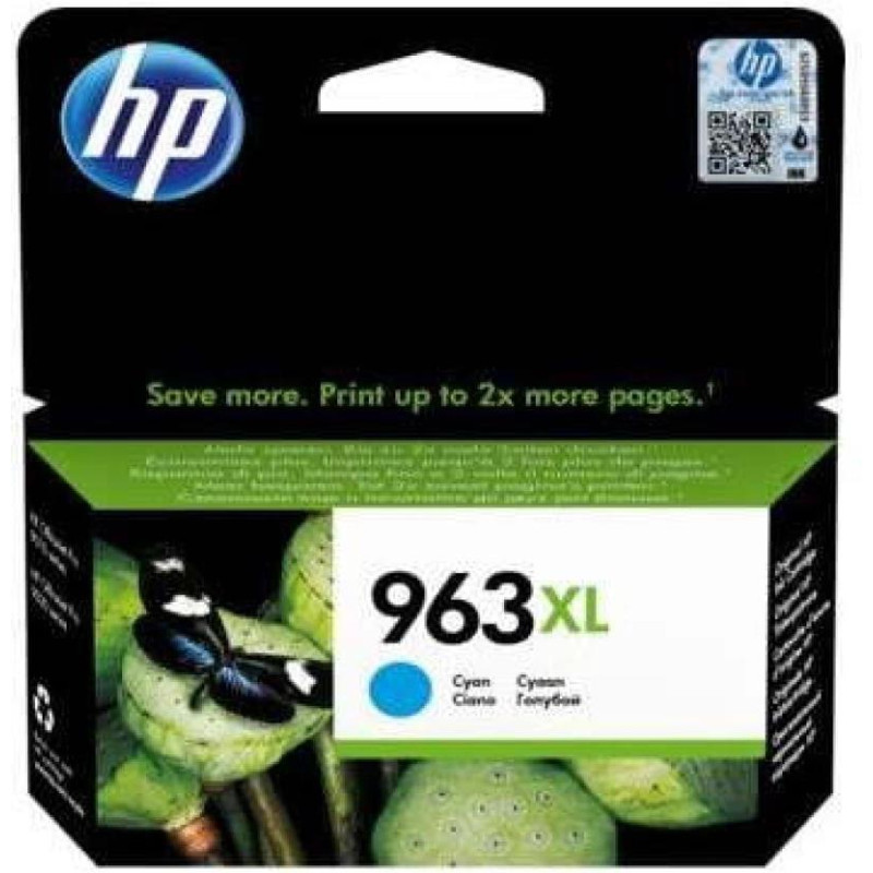 HP 963XL High Yield Cyan  Ink Cartridge For Pro 9000 Series (Page Yield 700)