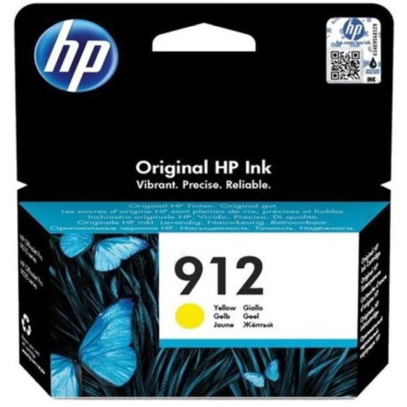 HP 912 YELLOW INK CARTRIDGE FOR OFFICEJET PRO 8000 SERIES (PAGE YIELD 315)