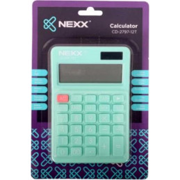 CALCULATOR DESKTOP 12 DIG PASTEL TURQUOISE
