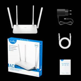 WIFI ROUTER  CUDY DUAL BAND  WIFI5 5DBI 1200MB CD-WR1200