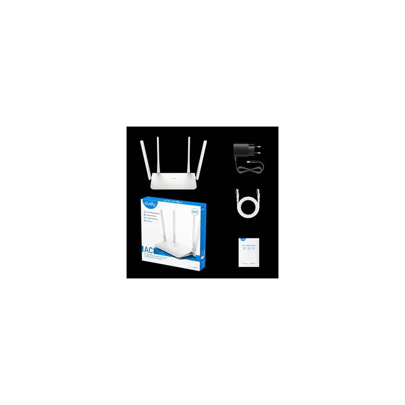 WIFI ROUTER  CUDY DUAL BAND  WIFI5 5DBI 1200MB CD-WR1200