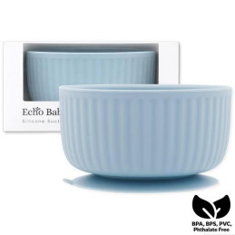 Echo Baby Silicone Suction Bowl - Powder Blue