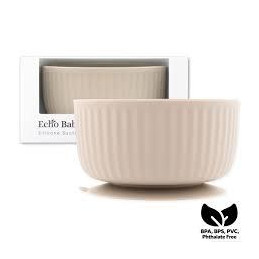 Echo Baby Silicone Suction Bowl - Rose