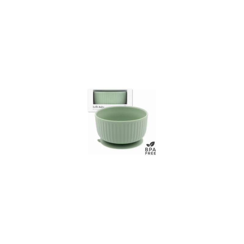 Echo Baby Silicone Suction Bowl - Sage