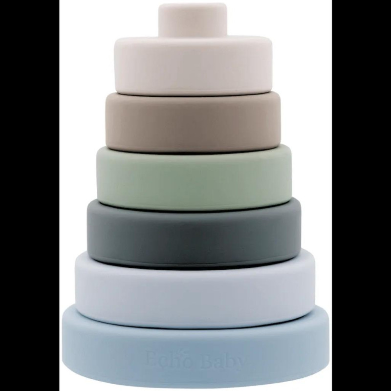 Echo Baby Silicone Stacking Rings - Ocean