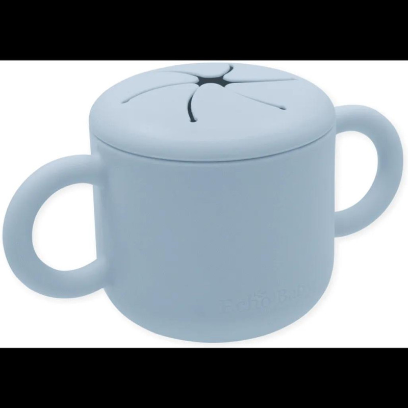 Echo Baby Silicone Snack Cup - Powder Blue