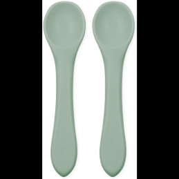 Echo Baby Silicone Feeding Spoons 2-Pack - Sage