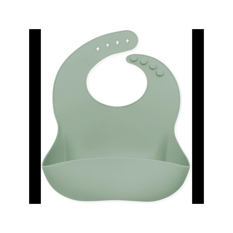 Echo Baby Silicone Bucket Bib - Sage