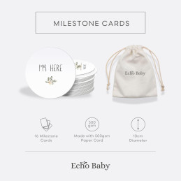 Echo Baby Milestone Cards - Floral