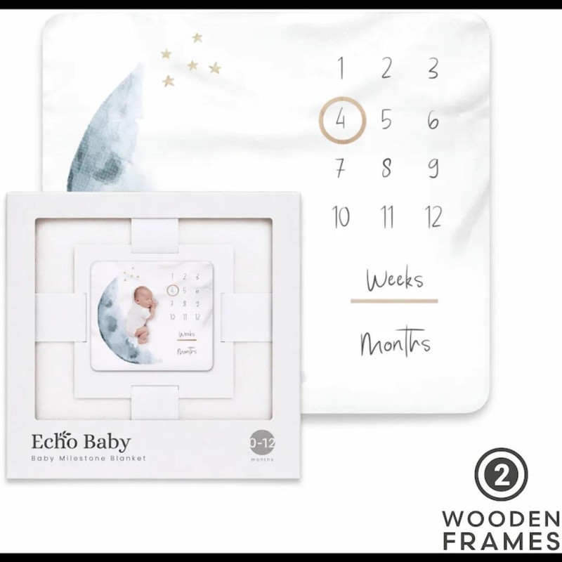 Echo Baby Milestone Blanket - Moon
