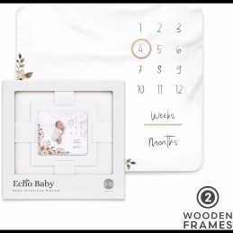 Echo Baby Milestone Blanket - Bloom