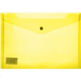 A4 Filing Carry Folder with Stud (Open Short Side) 180 Micron Yellow