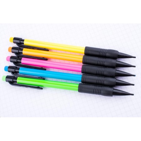 IWRITE Mechanical Pencils With Rubber Grip 0.5MM Assorted Colours