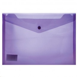 A4 Filing Carry Folder with Stud (Open Short Side) 180 Micron Electric Purple